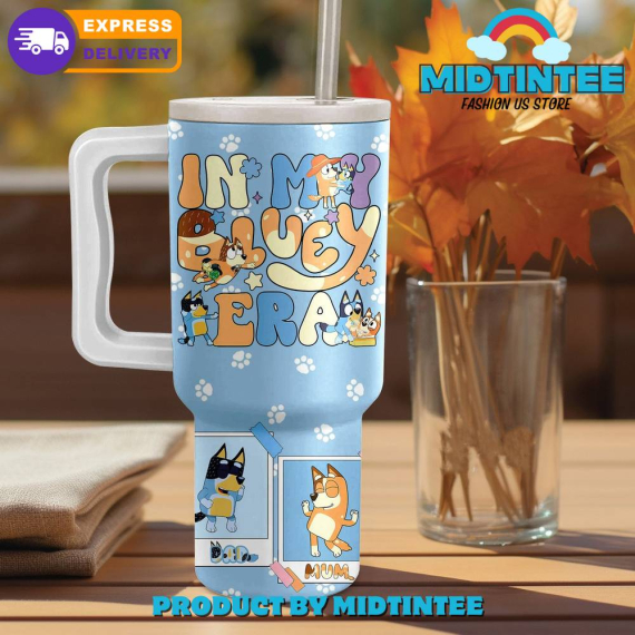 Bluey The Heeler Family Gift For Her, Him 40oz Tumbler LN