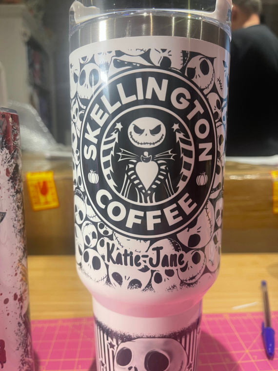 Jack Skellington 30oz or 40oz Quencher Tumbler Cup, Gifts for Friends NVA