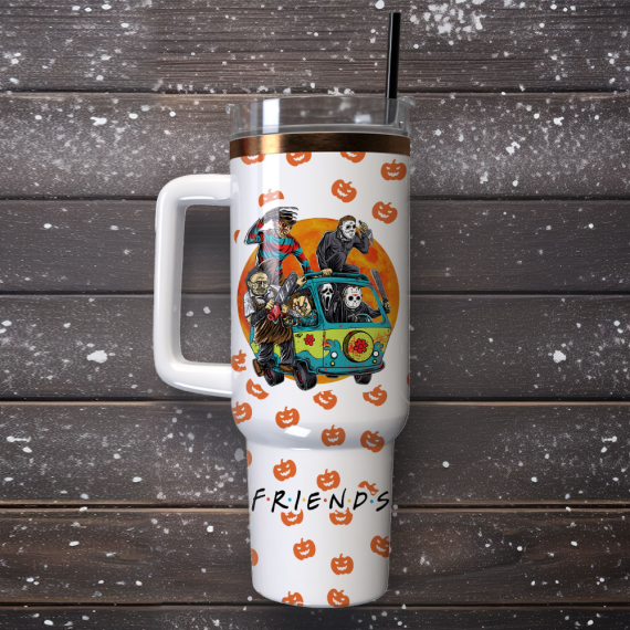 Horror Movie Characters Movie Custom Quencher 30oz Or 40oz Stainless Steel Tumbler With Handle HG