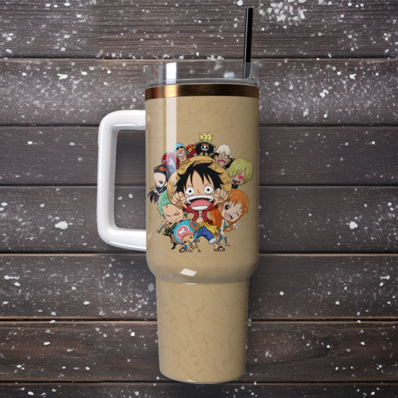 One Piece Anime Custom Quencher 30oz Or 40oz Stainless Steel Tumbler With Handle HG