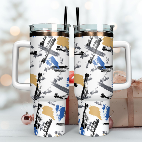 Artwork Custom Quencher 30oz Or 40oz Stainless Steel Tumbler With Handle HG