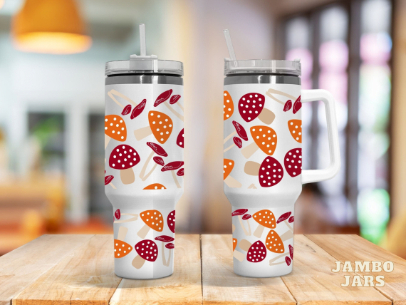 Autumn Mushroom  30oz or 40oz Quencher Tumbler LN Gift for hippie