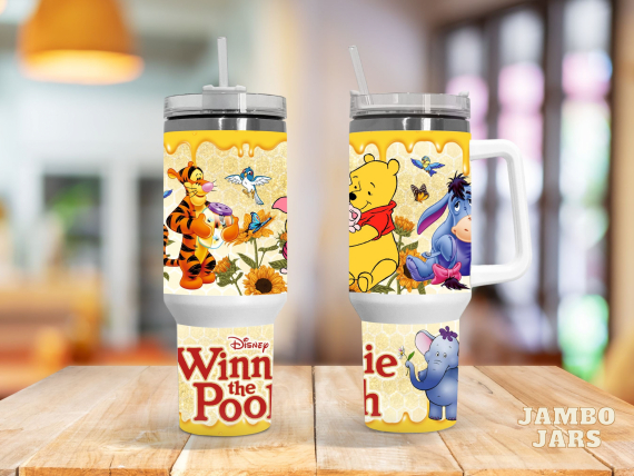 Bear and Friends  30oz or 40oz Quencher Tumbler LN Gift for Pooh winnie Pooh Bear Lovers