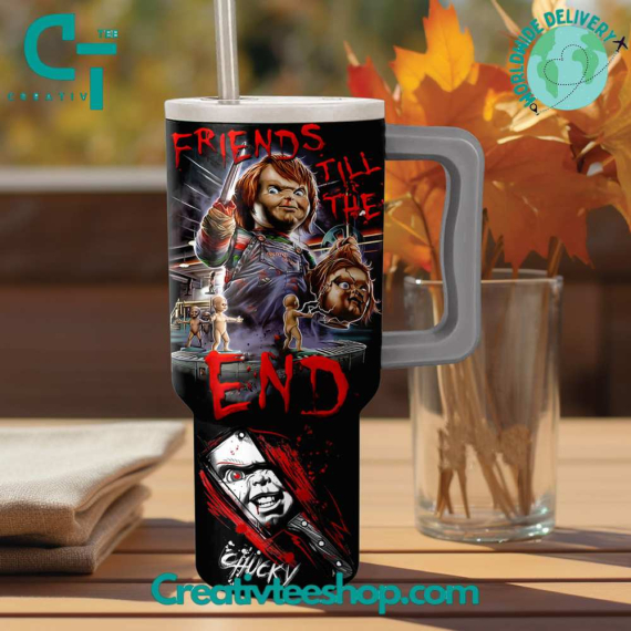 The Chucky Friends Till The End Gift for Her, Him on Birthday Xmas 30oz or 40oz Tumbler LN