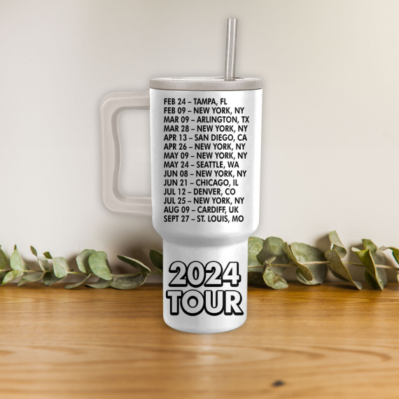 Billy Joel 2024 Tour Music Custom Stanley Quencher 40oz Stainless Steel Tumbler HG With Handle
