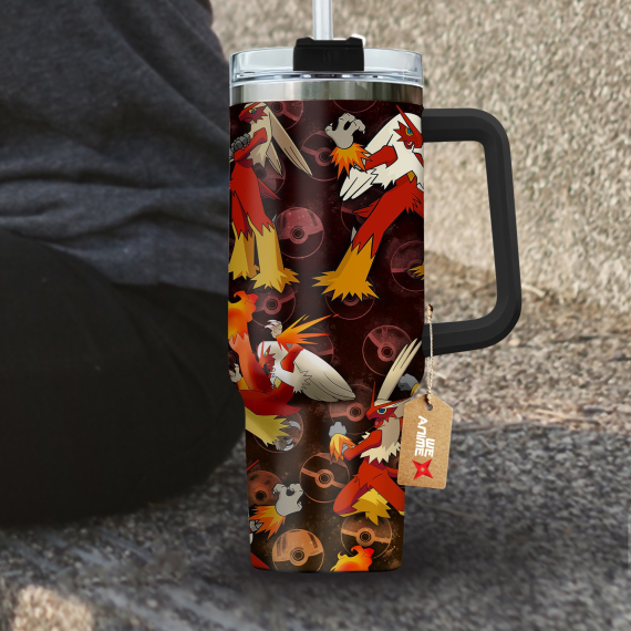 Blaziken Pokemon Anime Custom Quencher 30oz Or 40oz Stainless Steel Tumbler With Handle HG