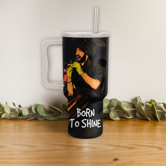Diljit Dosanjh Music Custom Stanley Quencher 40oz Stainless Steel Tumbler HG With Handle