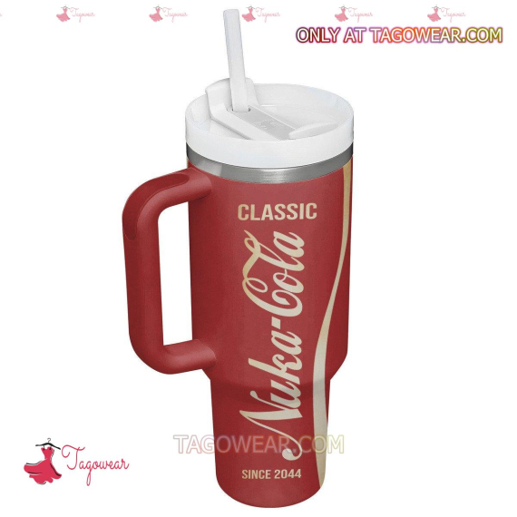 Fallout 4 Classic Nuka Cola Since 2044 Games 30oz or 40oz Quencher Tumbler Cup With Handle, Best Gift Idea NVA