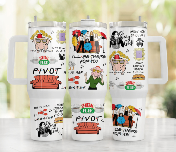Friends TV Series Custom Quencher 30oz or 40oz Stainless Steel Tumbler HG
