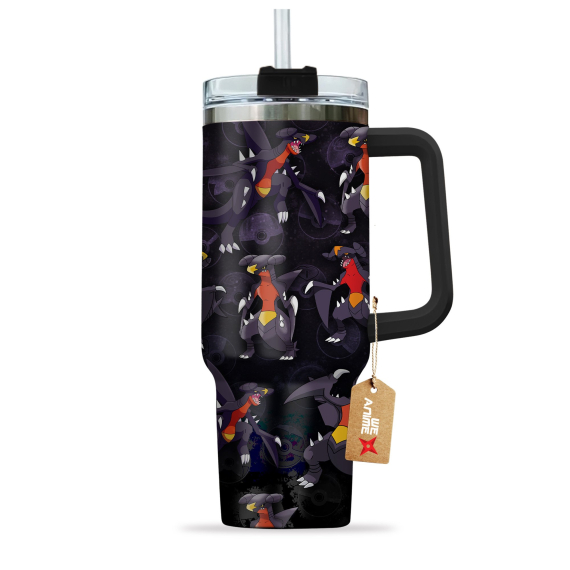 Garchomp Pokemon Anime Custom Quencher 30oz Or 40oz Stainless Steel Tumbler With Handle HG