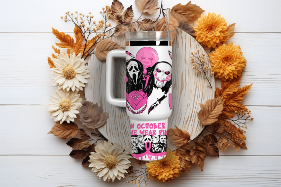Horror Movie Characters Movies Custom   Quencher 30oz or 40oz Stainless Steel Tumbler With Handle HG