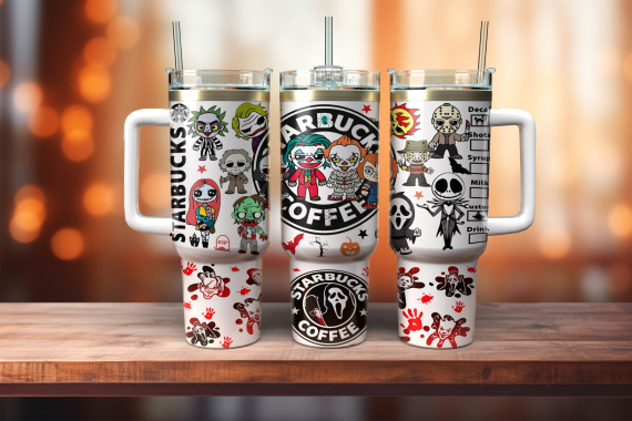 Horror Movie Characters Movies Custom   Quencher 30oz or 40oz Stainless Steel Tumbler With Handle HG