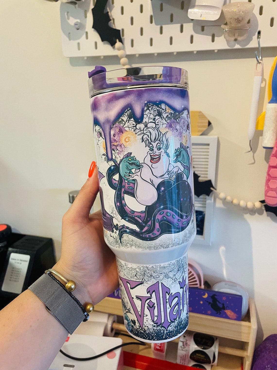 Villians Metal 30oz or 40oz Quencher Tumbler Gift For Her Him Birthday Gift LN