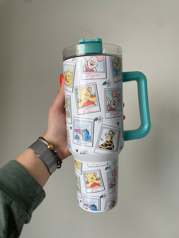 Bear & Friends Polaroid Metal 30oz or 40oz Quencher Tumbler Gift For Her Him Birthday Gift LN