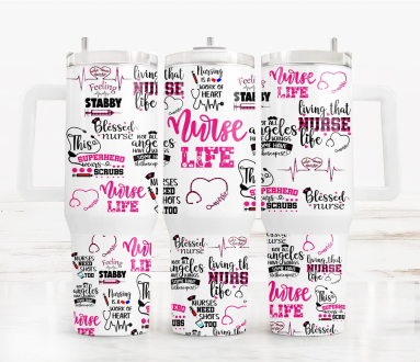 30oz or 40oz Quencher Tumbler Gift For Her Him Birthday Gift LN Nurse 40oz tumbler