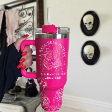 A Well Read Woman Bookish Tumbler 30oz or 40oz Book Lovers 40oz Tumbler Funny Bookish Girl Cup Gift For Her Him Birthday Gift LN