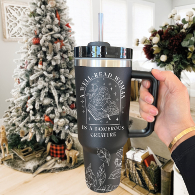 A Well Read Woman Bookish Tumbler 30oz or 40oz Book Lovers 40oz Tumbler Funny Bookish Girl Cup Gift For Her Him Birthday Gift LN