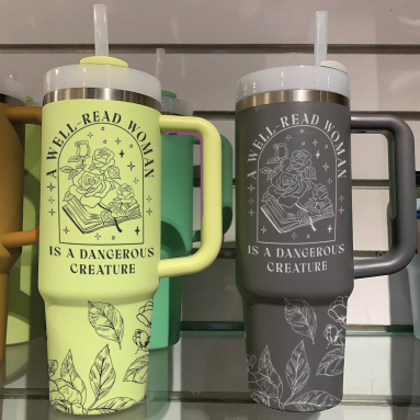 A Well Read Woman Bookish Tumbler 30oz or 40oz Book Lovers 40oz Tumbler Funny Bookish Girl Cup Gift For Her Him Birthday Gift LN