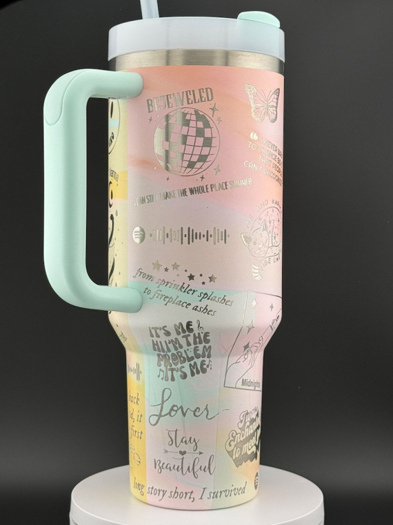 Taylor Swift Albums 2024 1989 The Tortured Poets Department Music Custom Swiftie University 30oz or 40oz  Engraved Tumbler HG