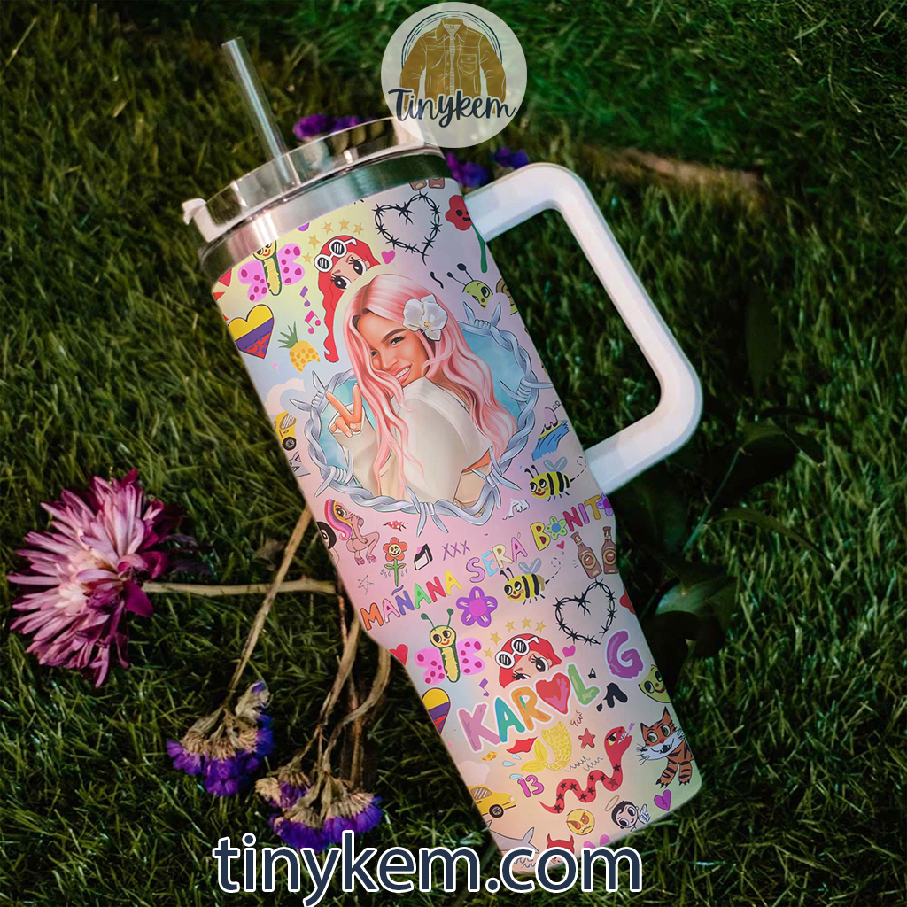 Karol G Starbucks Coffee Music Custom Quencher 30oz or 40oz Stainless Steel Tumbler HG With Handle