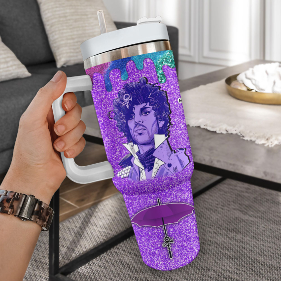 Prince Music Custom Quencher 30oz or 40oz Stainless Steel Tumbler HG With Handle