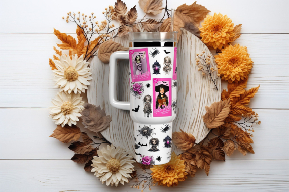 Queens Of Horror Movies Custom   Quencher 30oz or 40oz Stainless Steel Tumbler With Handle HG