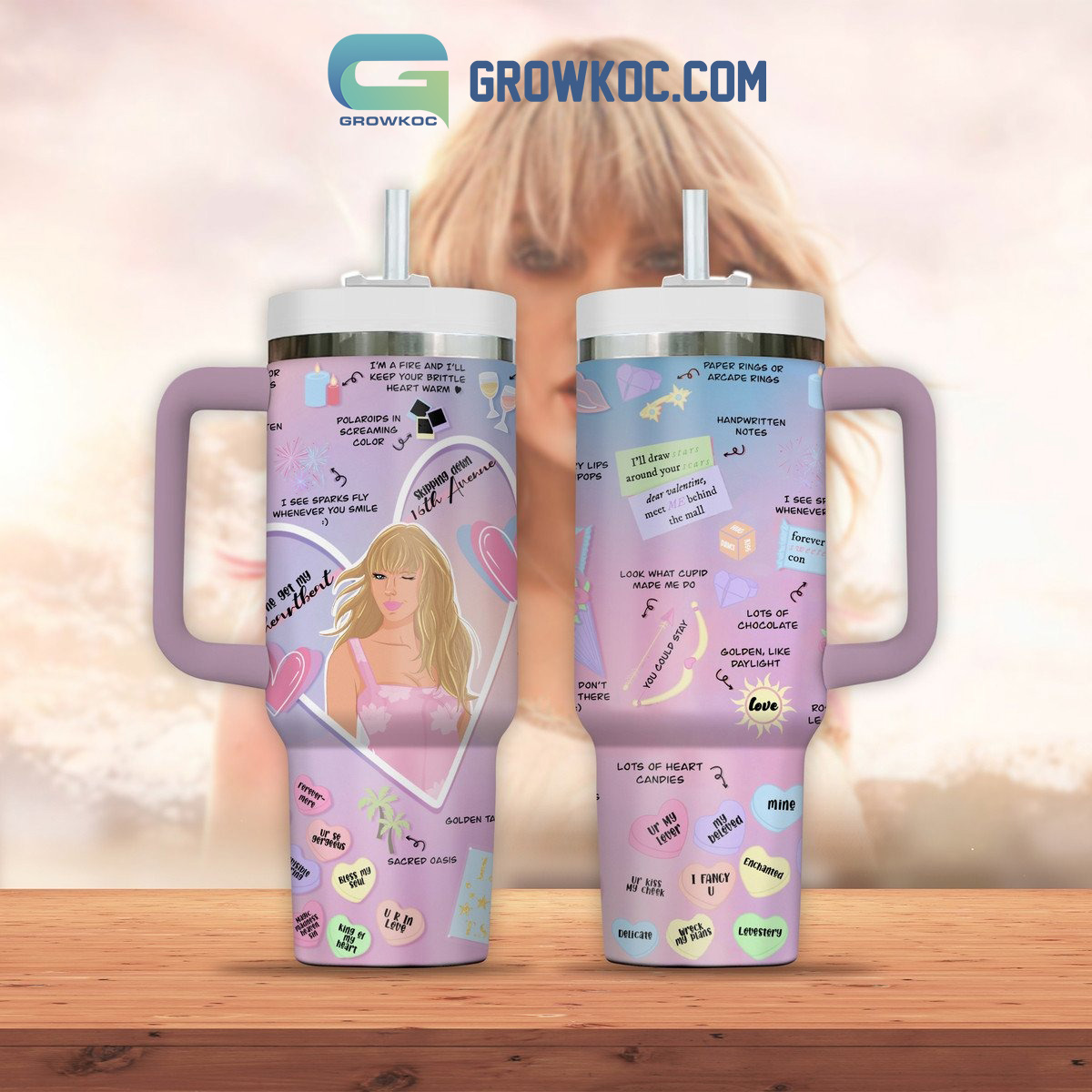 Taylor Swift Music Custom  Quencher 30oz or 40oz Stainless Steel Tumbler With Handle HG
