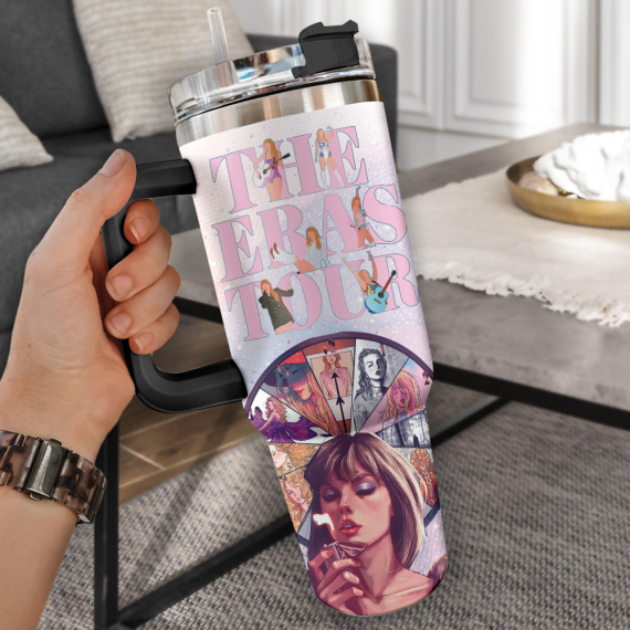 Taylor Swift Music Custom  Quencher 30oz or 40oz Stainless Steel Tumbler With Handle HG