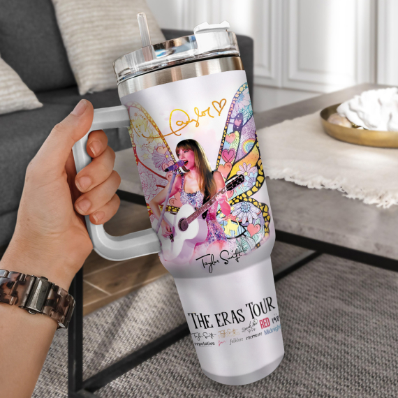 Taylor Swift Music Custom  Quencher 30oz or 40oz Stainless Steel Tumbler With Handle HG