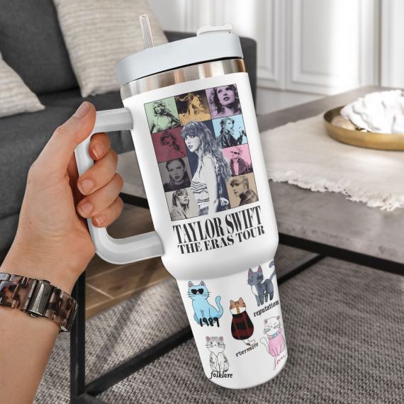 Taylor Swift Music Custom  Quencher 30oz or 40oz Stainless Steel Tumbler With Handle HG