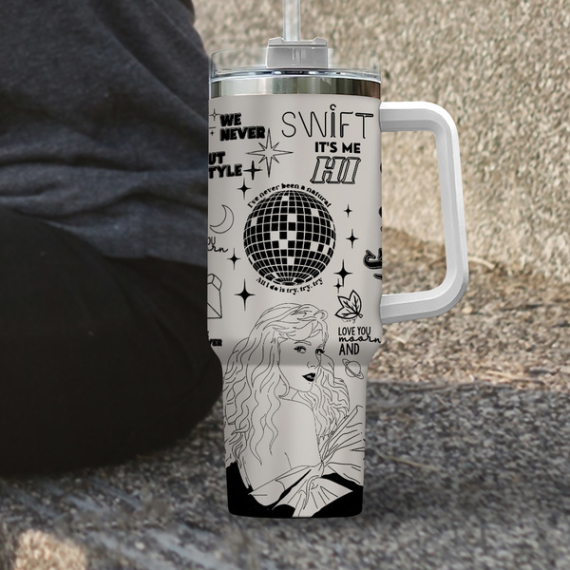 Taylor Swift Music Custom Quencher 30oz or 40oz Stainless Steel Tumbler HG With Handle