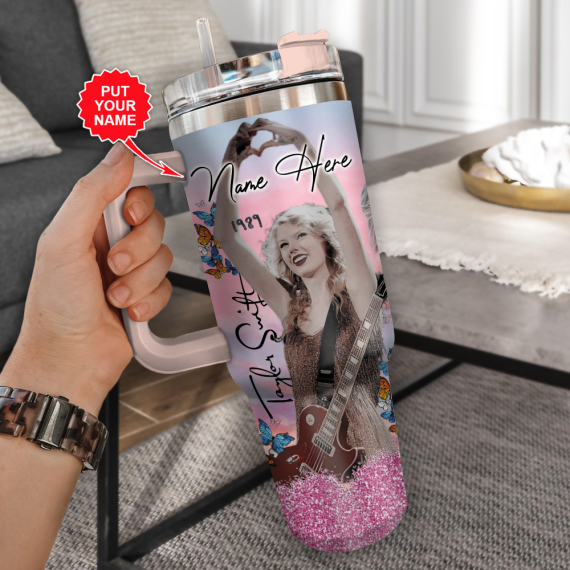 Taylor Swift Music Custom  Quencher 30oz or 40oz Stainless Steel Tumbler With Handle HG