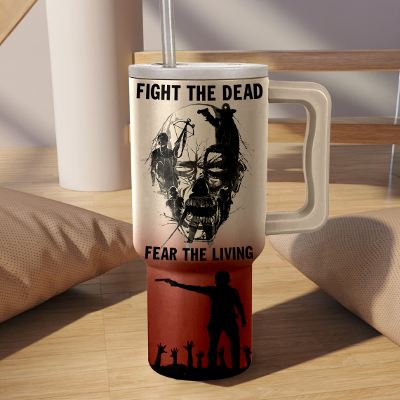 The Walking Dead TV Series Custom Quencher 30oz or 40oz Stainless Steel Tumbler With Handle, Best Gifts NVA
