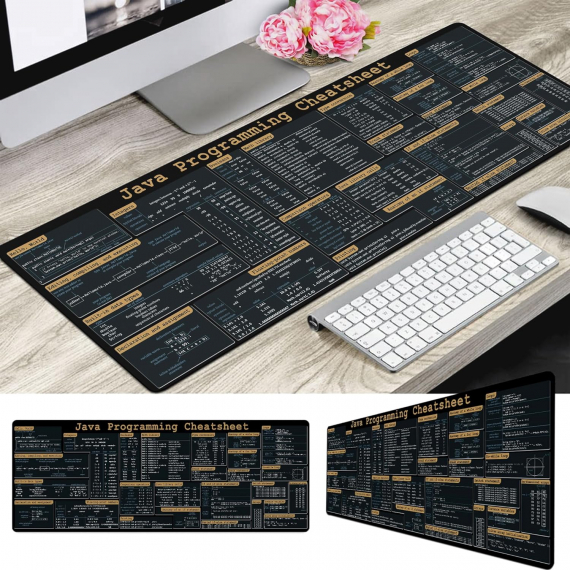 JavaScript Cheat Sheet Desk Mat for software engineers, Mouse Pad web developers and programmers HG Mouse mat