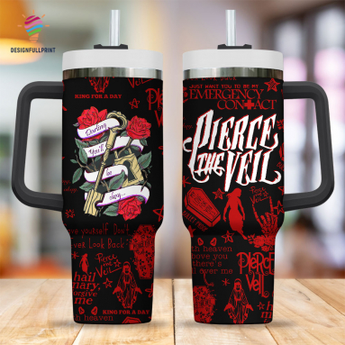 Pierce The Veil Red Version Gift for Her, Him on Birthday Xmas 30oz or 40oz Tumbler LN
