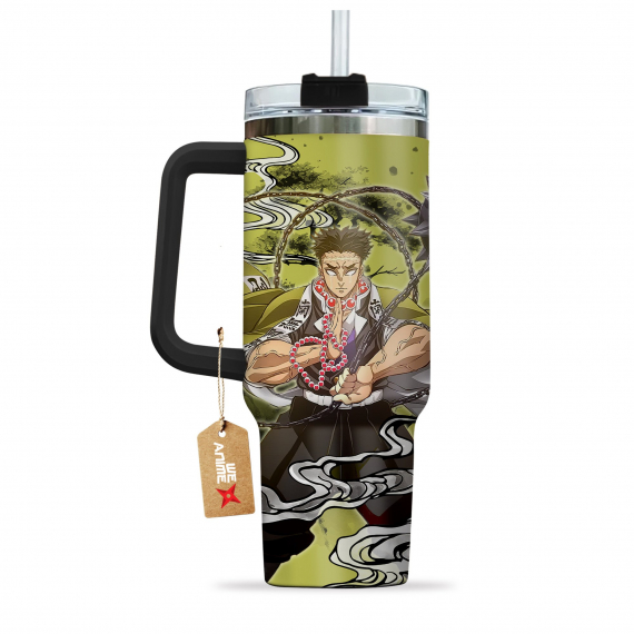 Gyomei Himejima Kimestu no Yaiba Demon Slayer  Anime Custom Quencher 30oz or 40oz Stainless Steel Tumbler With Handle HG