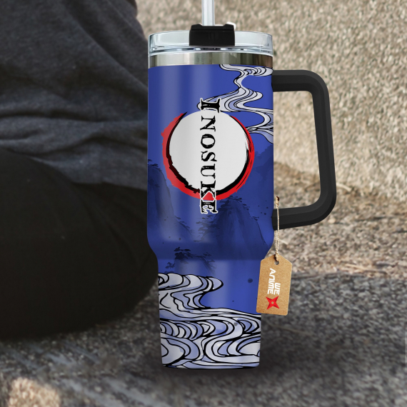 Inosuke Hashibira Kimestu no Yaiba Demon Slayer  Anime Custom Quencher 30oz or 40oz Stainless Steel Tumbler With Handle HG