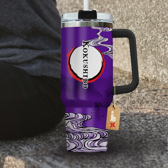 Kokushibo Kimestu no Yaiba Demon Slayer  Anime Custom Quencher 30oz or 40oz Stainless Steel Tumbler With Handle HG