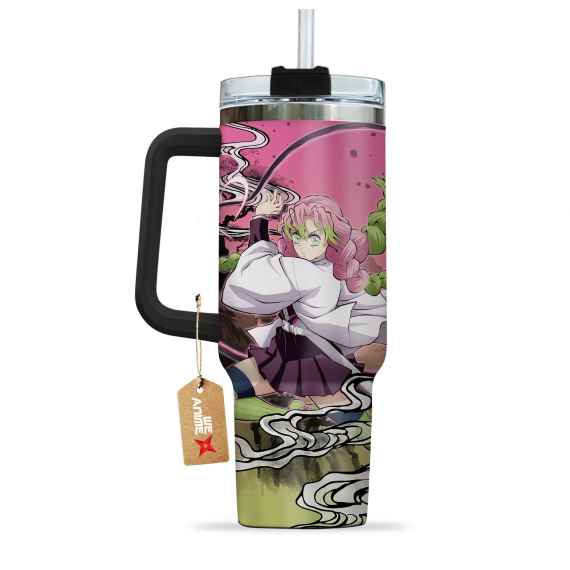 Mitsuri Kanroji Kimestu no Yaiba Demon Slayer  Anime Custom Quencher 30oz or 40oz Stainless Steel Tumbler With Handle HG