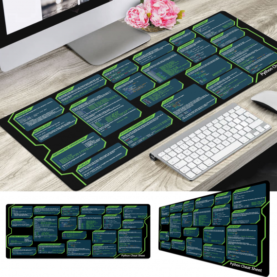 Python Cheat Sheet Mouse Mat HG