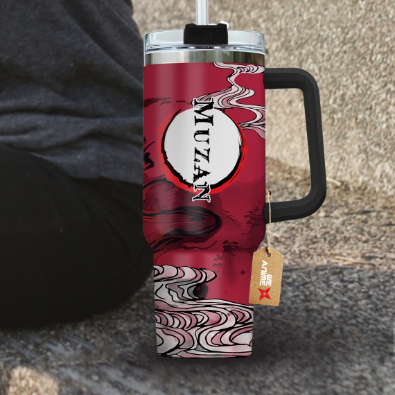 Muzan Kibutsuji Kimestu no Yaiba Demon Slayer  Anime Custom Quencher 30oz or 40oz Stainless Steel Tumbler With Handle HG