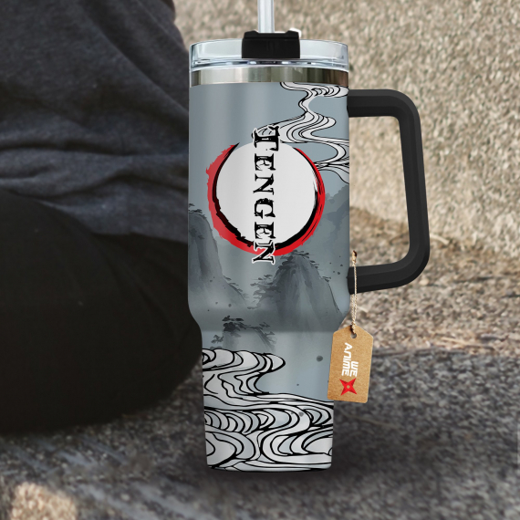 Tengen Uzui Kimestu no Yaiba Demon Slayer  Anime Custom Quencher 30oz or 40oz Stainless Steel Tumbler With Handle HG