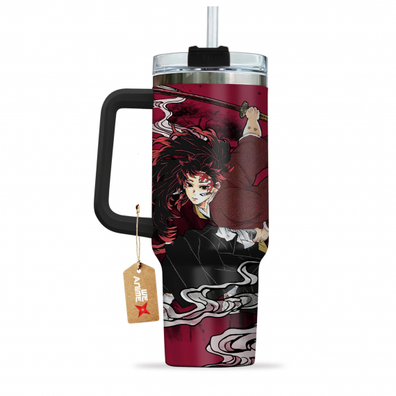 Yoriichi Tsugikuni Kimestu no Yaiba Demon Slayer  Anime Custom Quencher 30oz or 40oz Stainless Steel Tumbler With Handle HG