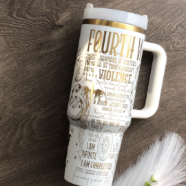 Fourth Wing Engraved Tumbler | Basgiath 40oz HFN Tumbler | Dragon | Fantasy Romance
